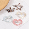 Women's Casual Simple Style Streetwear Star Heart Shape Arylic Hair Clip