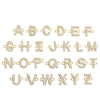 Copper Inlay Letter Zircon Bracelets