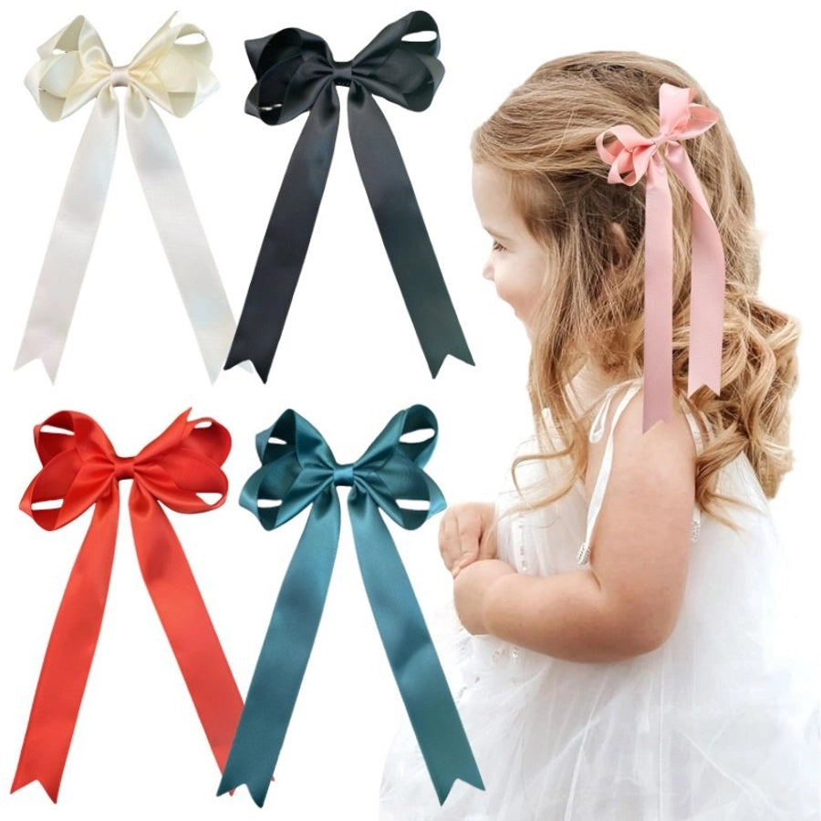 Kid'S Sweet Bow Knot Mixed materials Handmade Hair Clip