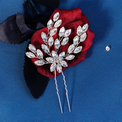 Antique U-shaped Hairpin Hair Accessories Simple Rhinestone Pin Hairpin Photography Portrait High-end Hair Hairpin