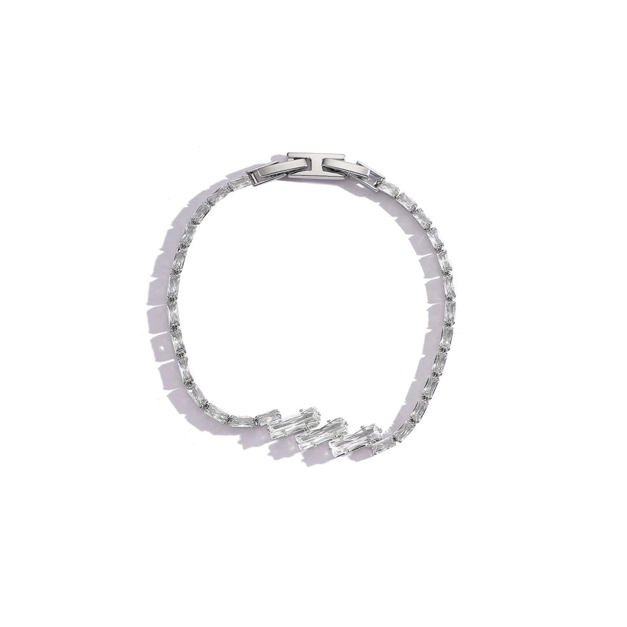 Copper Plating Inlay Geometric Zircon Bracelets