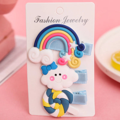 cute fruit soft clay hair clip