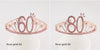 New Birthday Crown  60 Digital Birthday Headband Bridal Banquet Rhinestone Hair Accessories Alloy Headband Women