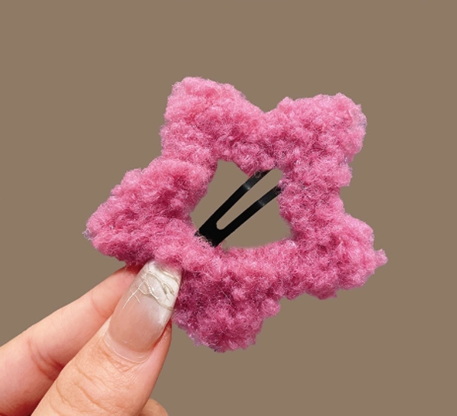 Women's Cute Star Cloth Star Hair Clip