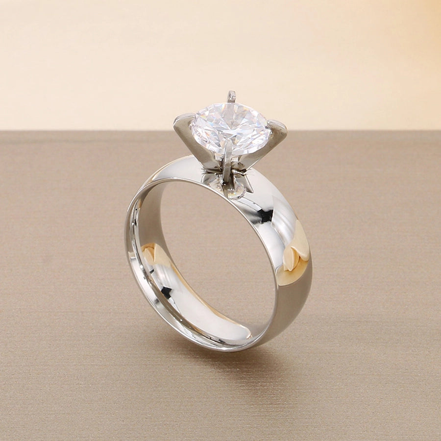 Jewelry Vintage Style Geometric 304 Stainless Steel 18K Gold Plated Rings