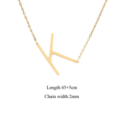 Jewelry Elegant Simple Style Classic Style Letter 201 Stainless Steel 304 Stainless Steel Pendant Necklace