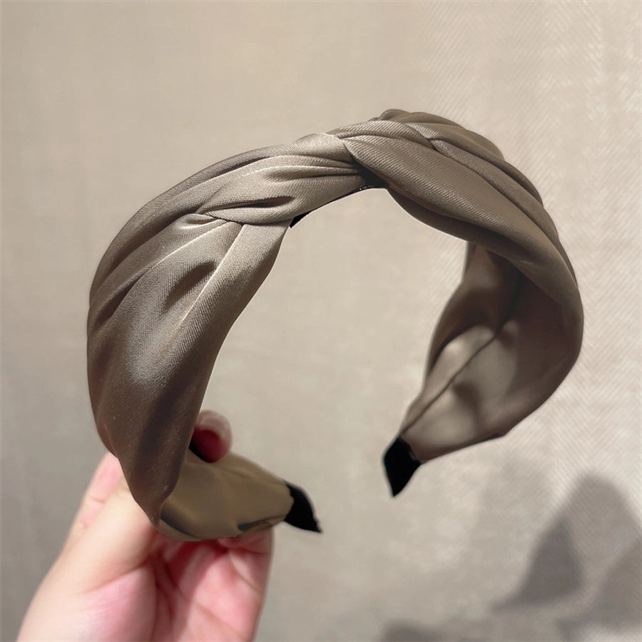 women's simple style geometric satin hair band