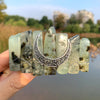 retro moon crystal plating hair clip 1 pair