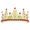 fashion crown imitation pearl alloy rhinestone plating crown 1 piece
