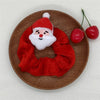 Christmas Cartoon Style Cute Women's Christmas Hat Christmas Tree Santa Claus Flannel Hair Tie