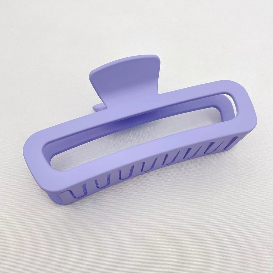 Simple square frosted rubber paint clip large small size back head high horsetail shark clip hair accessories hair clip