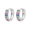 1 Pair Elegant Simple Style Geometric Copper Zircon Earrings