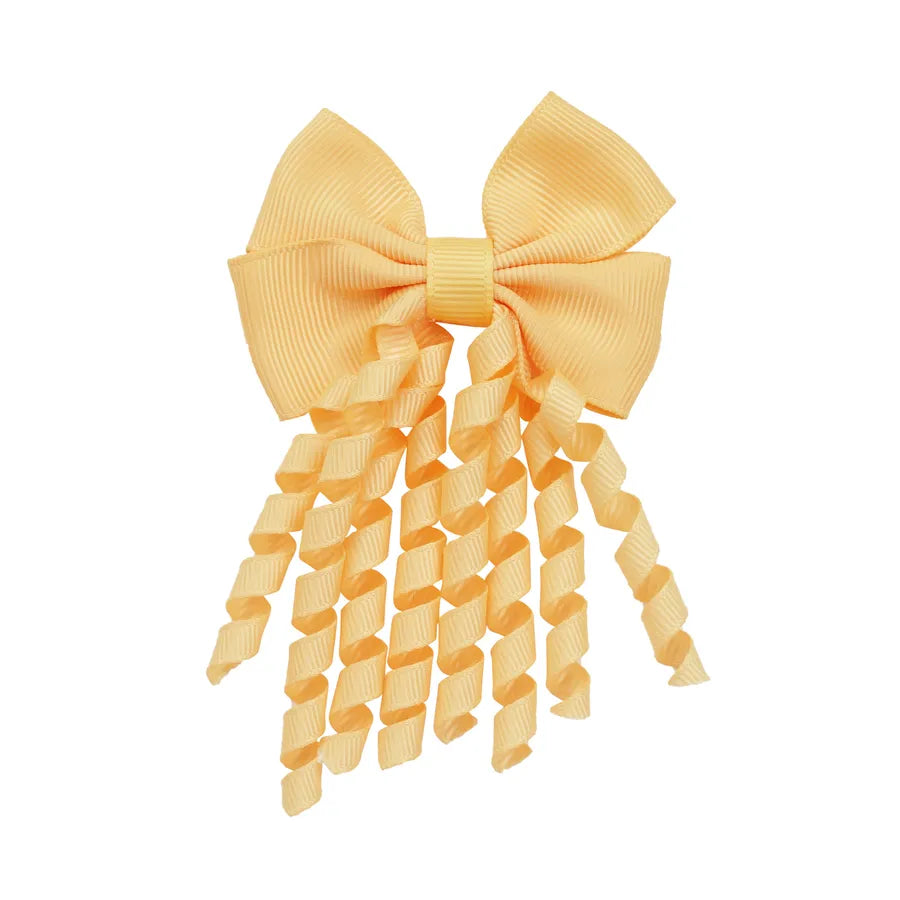 Children's Headwear Hair Accessories  Christmas Festival Roll Tassel Candy Color Bow Hairpin 3421