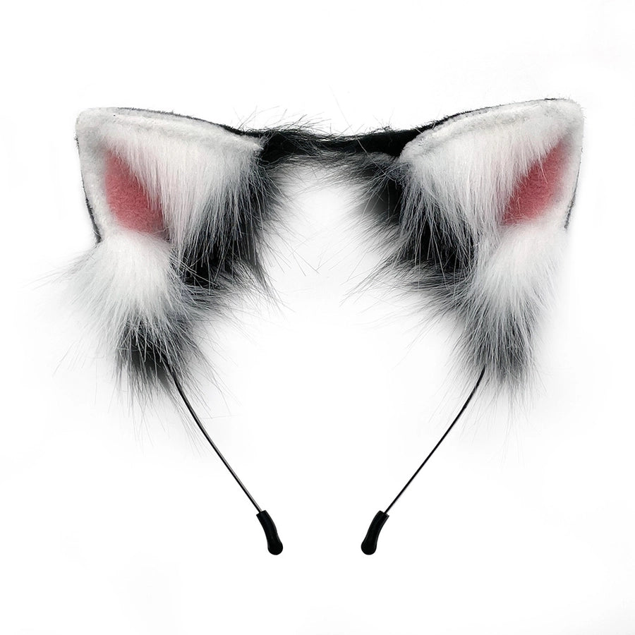 A generation of hair simulation beast ear plush headdress cat ear cat tail cosplay set hairband Net red accessories