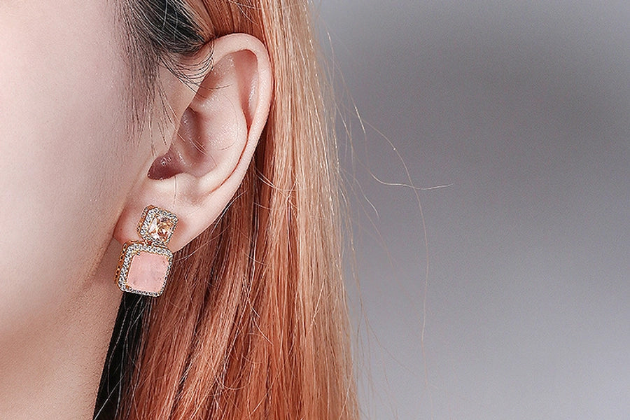 1 Pair Simple Style Commute Geometric Copper Ear Studs