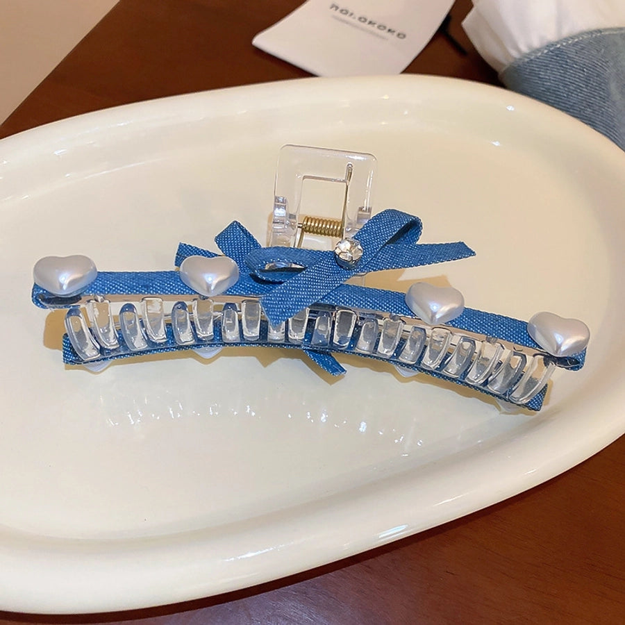 Women's Casual Simple Style Streetwear Bow Knot Arylic Hair Claws