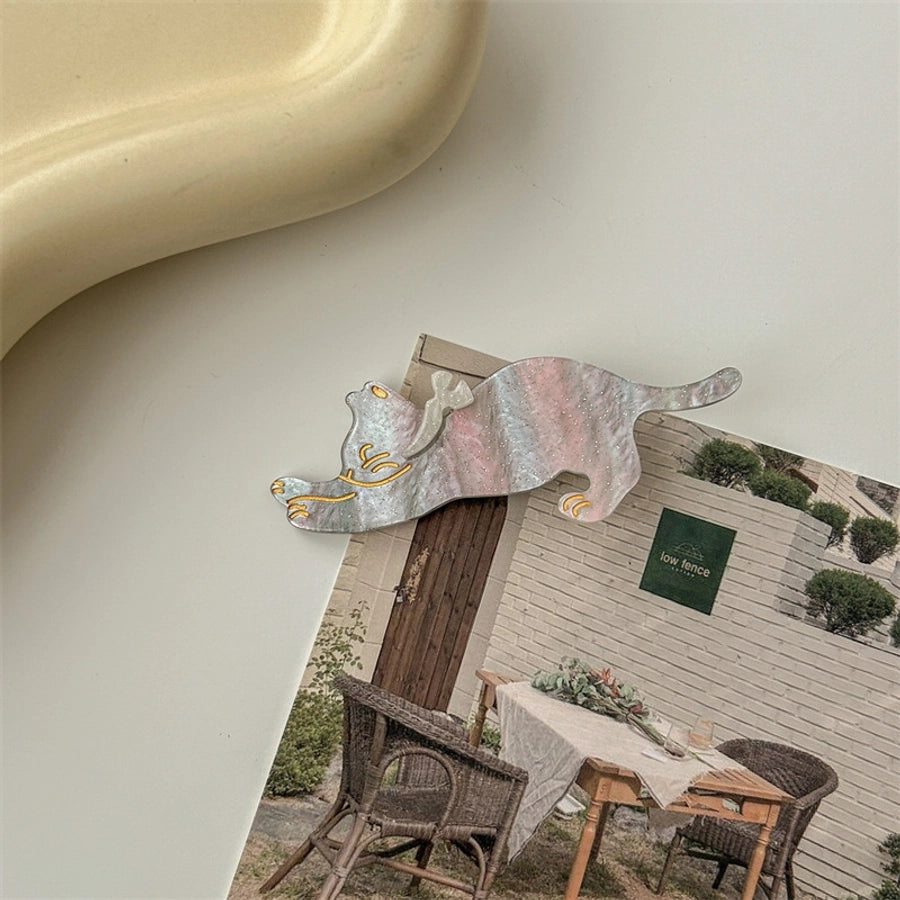 cute cat arylic hair clip