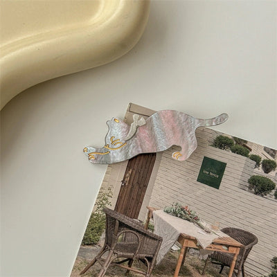 cute cat arylic hair clip