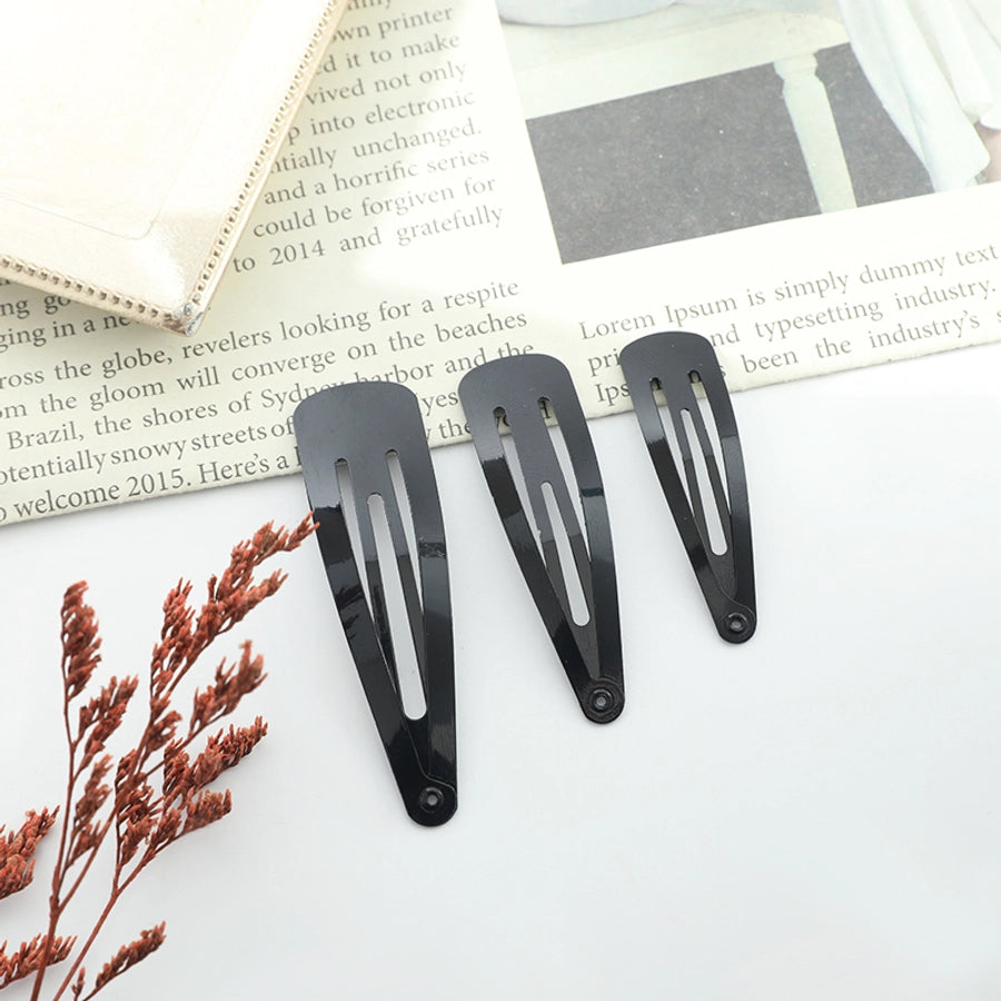 Women's Girl'S Simple Style Triangle Solid Color Iron Hair Clip