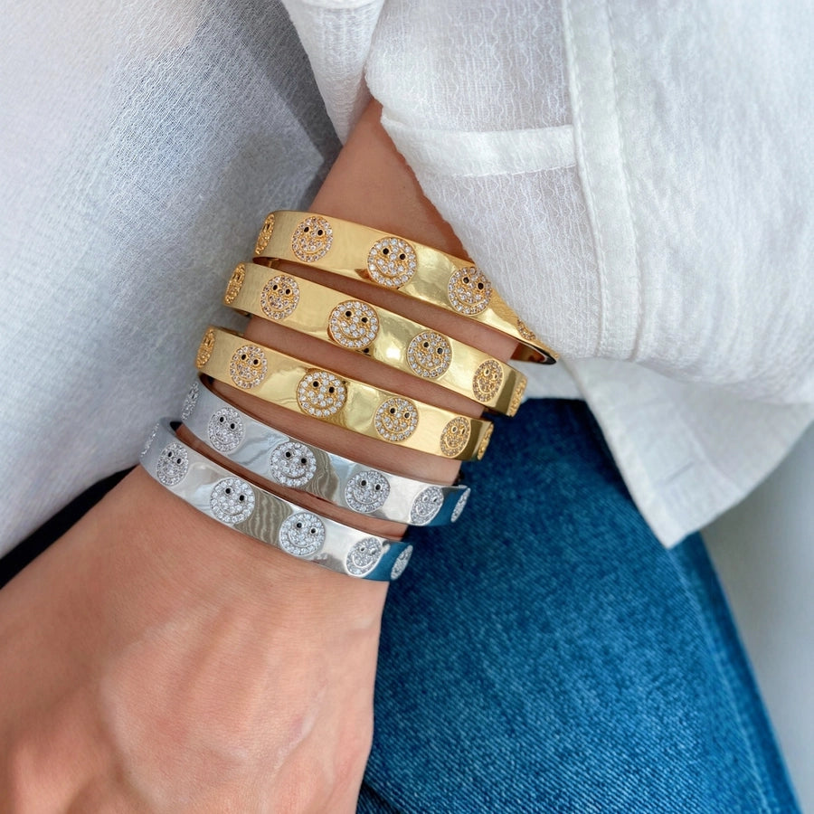 Jewelry Vintage Style Classic Style Love Copper Zircon Plating Rings Bracelets