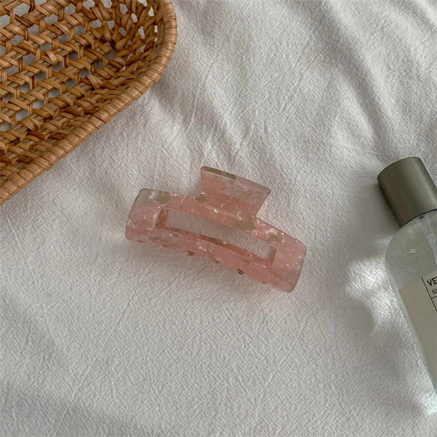 fashion color block acetic acid sheets hair claws 1 piece