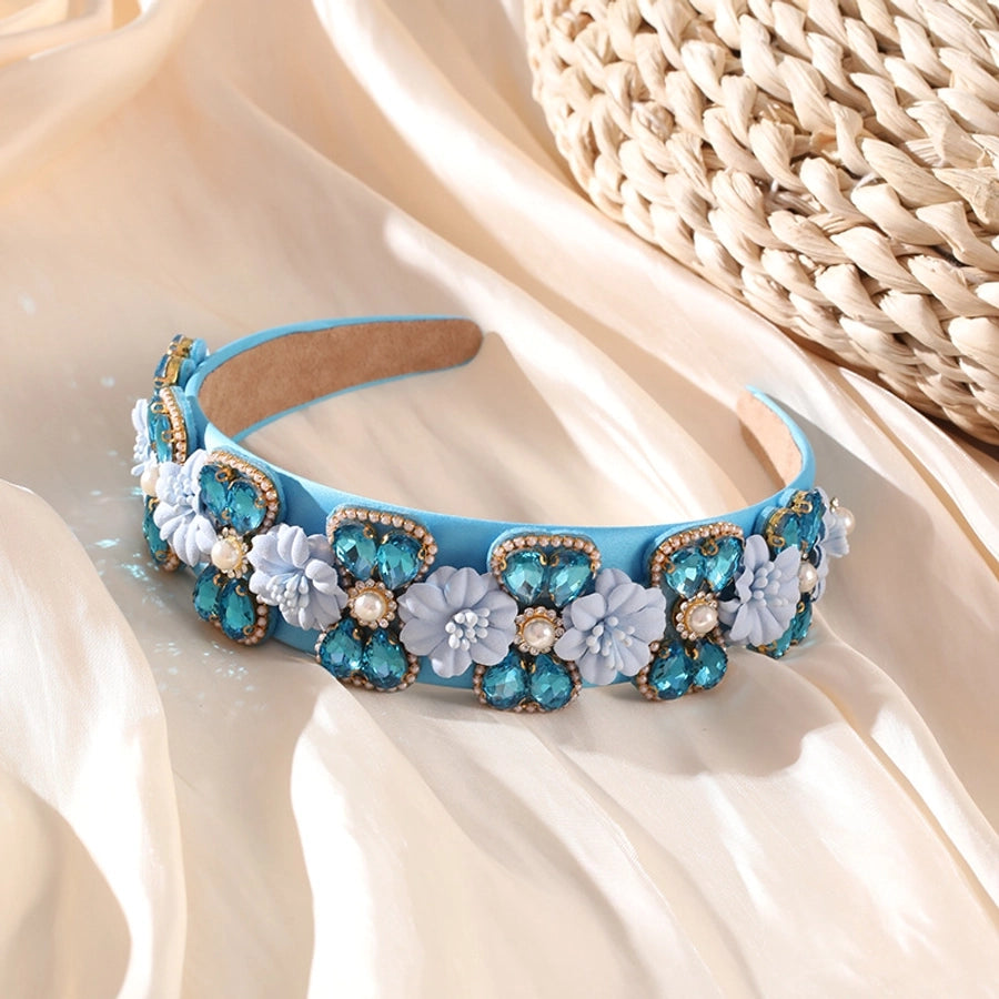 fashion geometric cloth handmade rhinestones hair band 1 piece