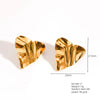 1 Pair Retro French Style Classic Style Geometric Flower 304 Stainless Steel Artificial Pearls 18K Gold Plated Imitation Gold  Ear Studs