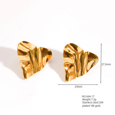 1 Pair Retro French Style Classic Style Geometric Flower 304 Stainless Steel Artificial Pearls 18K Gold Plated Imitation Gold  Ear Studs