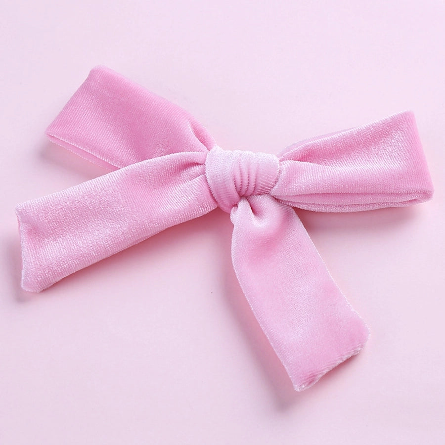 fashion bow knot flannel hair clip