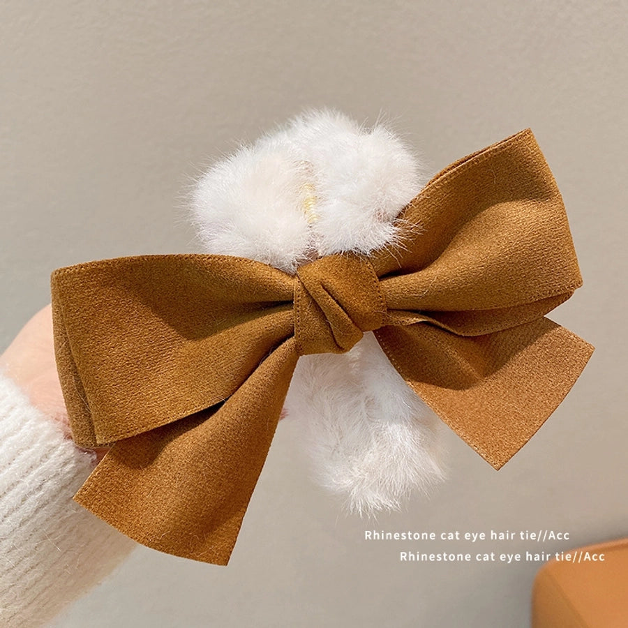 vintage style bow knot alloy cloth hair claws