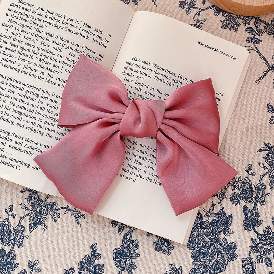 fashion bow knot cloth pleated hair clip 1 piece