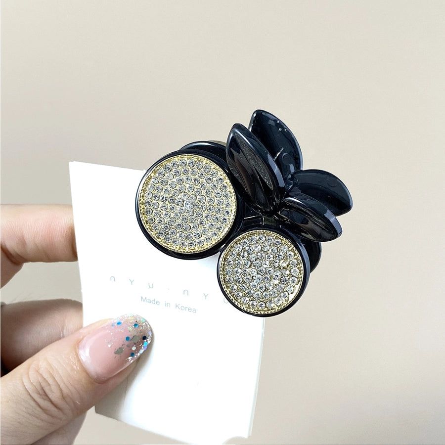 Women's Elegant Sweet Cherry Plastic Inlay Rhinestones Hair Claws