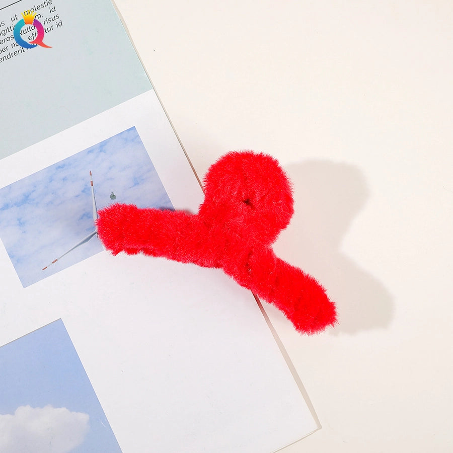 japanese style solid color plastic handmade hair claws 1 piece