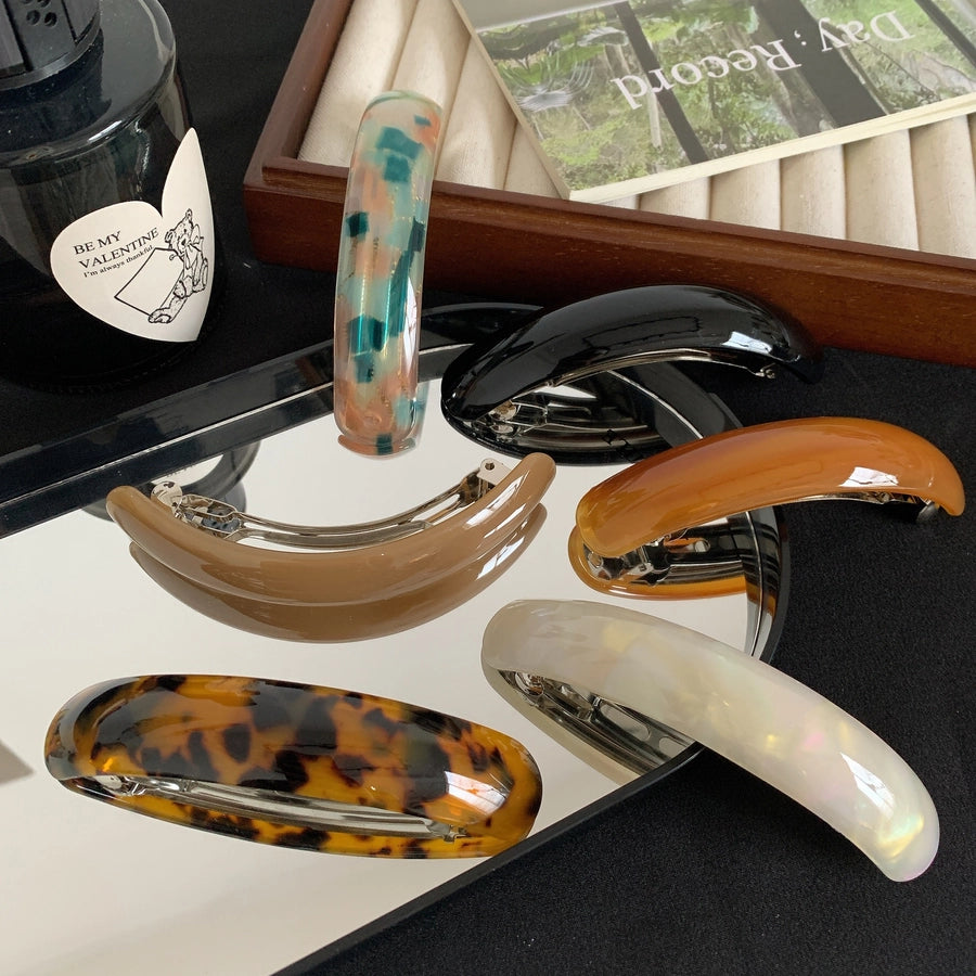 Women's Casual Elegant Simple Style Geometric Alloy Acetic acid sheets Hair Clip