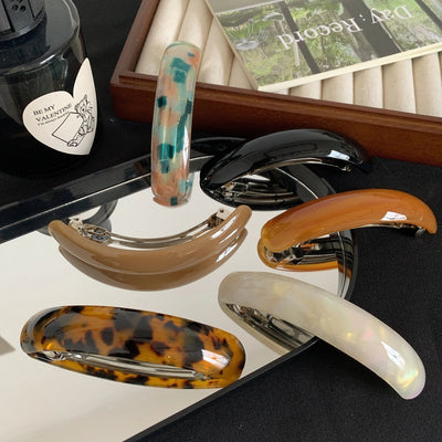 Women's Casual Elegant Simple Style Geometric Alloy Acetic acid sheets Hair Clip