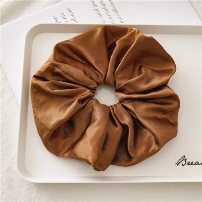 basic solid color satin hair tie 1 piece