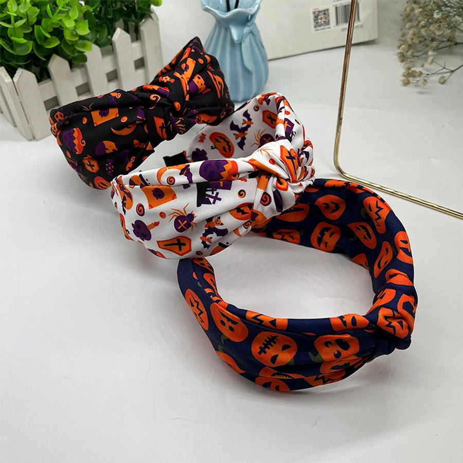 funny halloween pattern pumpkin spider polyester hair band