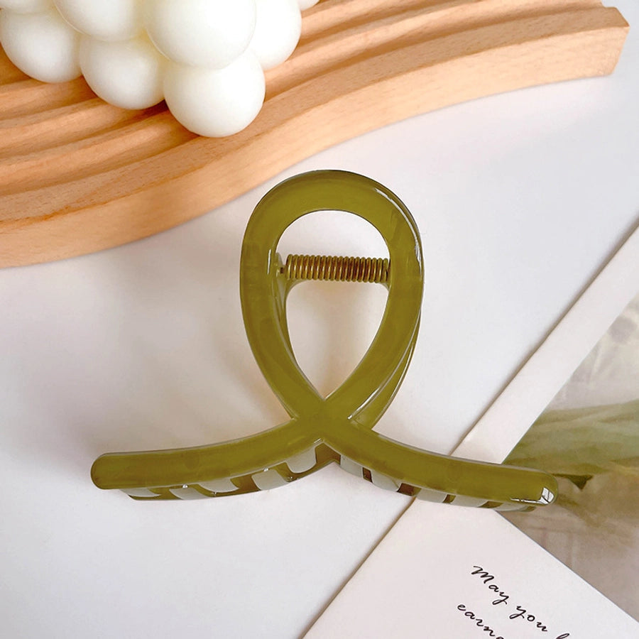 Mermaid Ji acetate hairpin female  back head bath pan head grip elegant temperament shark clip headdress