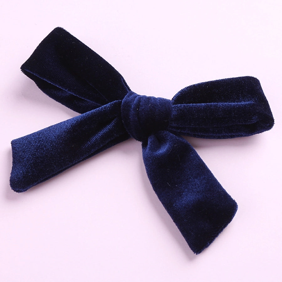 fashion bow knot flannel hair clip