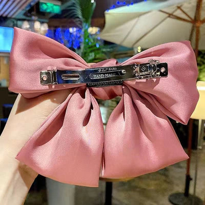 korean style bow knot cloth hair clip hair tie 1 piece