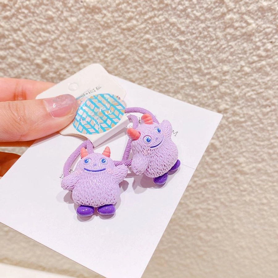 HD2118A03 knock cute chubby toot dancing little monster spring and summer elastic hair band Sweet girl hair accessories Korean ins