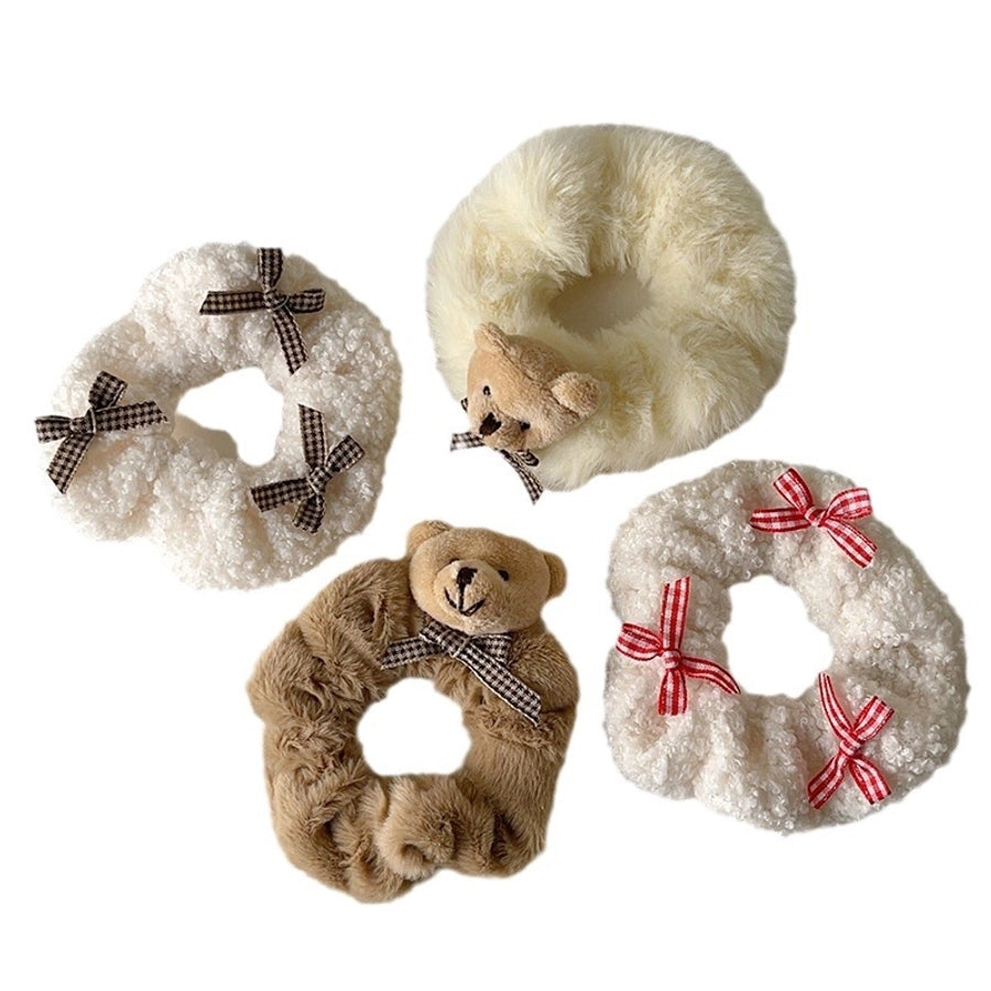 Women's Cute Animal Plush Hair Tie