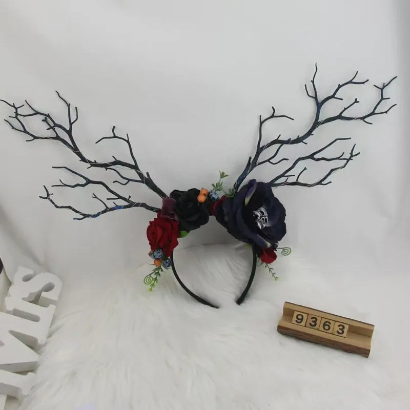 Halloween IG Style Women's Pumpkin Tree Bat Plastic Hair Band