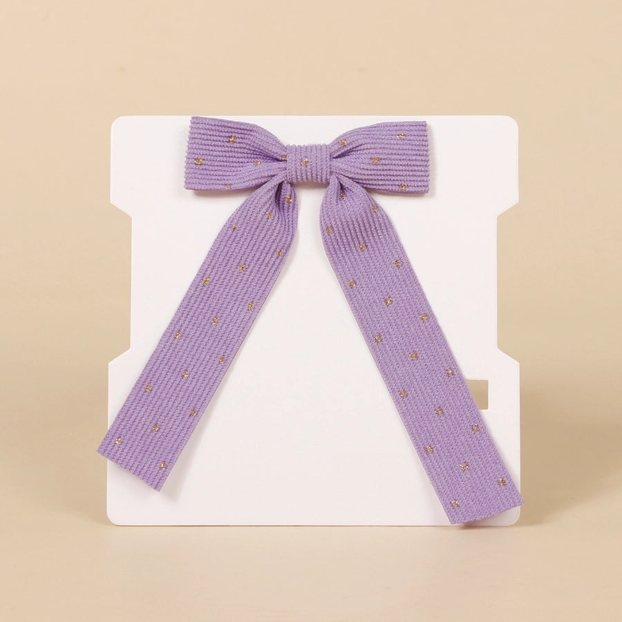 sweet bow knot corduroy hair clip