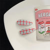 Women's Sweet Plaid Polka Dots Plastic Hair Clip