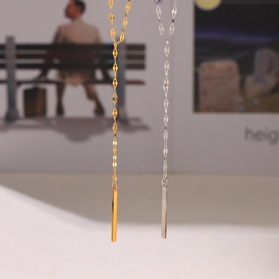 Jewelry Exaggerated Vacation Simple Style Circle Titanium Steel Pendant Necklace Necklace