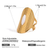 Jewelry Simple Style Classic Style Geometric 304 Stainless Steel 18K Gold Plated Open Rings
