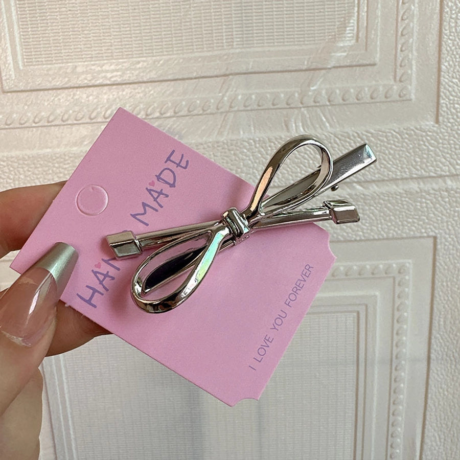 Women's Princess Bow Knot Alloy Hair Clip