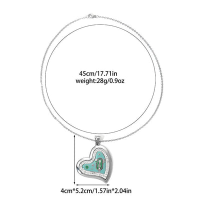 Jewelry Elegant Heart Shape 304 Stainless Steel Zircon Inlay Stainless Steel Jewelry Sets