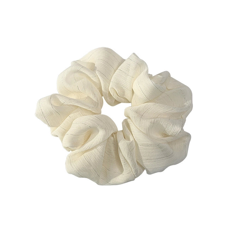 korean silk flower color hair scrunchies